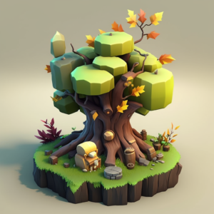 clash of clans style tree