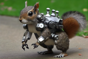 robot squirrel hyper realism –ar 3:2 –v 4 –chaos 100 –upbeta –q 2 –s 250