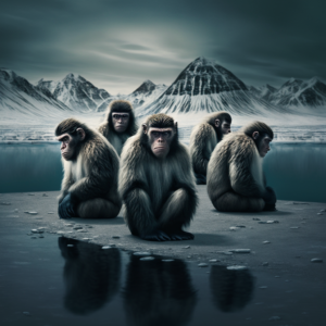 arctic monkeys, monkeys in the arctic, 4k, real life image