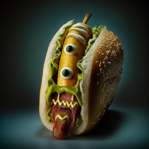 zombie hot dog from Ikea