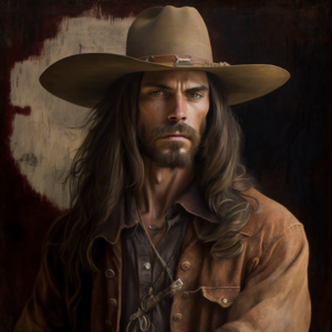 Jesus Christ as an old west cowboy