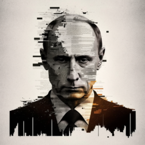 putin, russia, law, against media freedom, minimalistic collage
